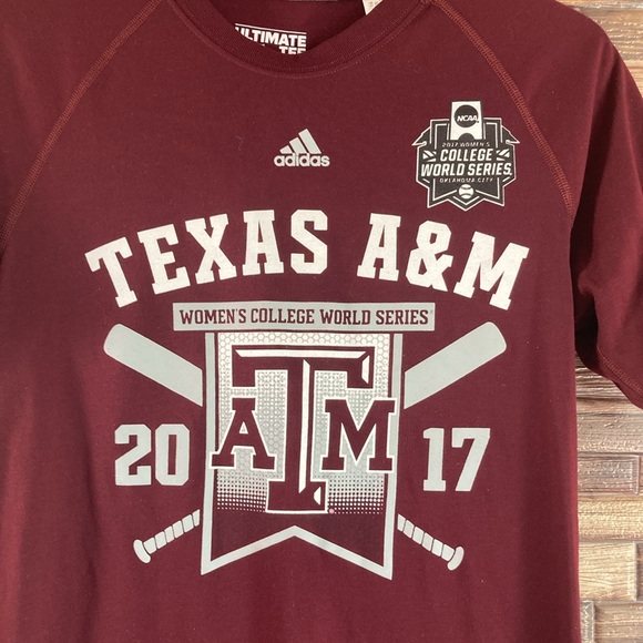 EUC Women’s Small Adidas Ultimate Tee Texas A&M Performance Tee - Picture 2 of 7
